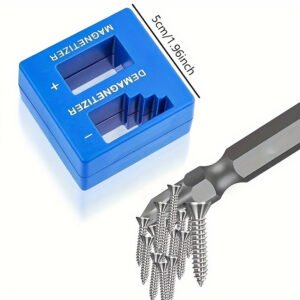 Melfi Magnetic Tool Set - Effortlessly Magnetize and Demagnetize Steel Tools, Including Screwdrivers, Screws, Sockets, Nuts, Bolts, Nails, Drivers, Wrenches, and Tweezers - Perfect for DIY Enthusiasts and Professionals