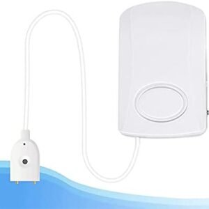 Melfi Water Leak Detector MF9700, Water Alarm With 130db Super Loud Alarm, 9V Battery Operated Water Sensor With 100cm Detection Cable For Kitchen Bathroom Laundry Room Garage Basement