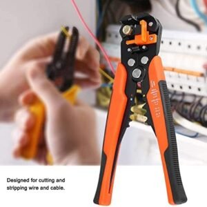 Melfi Multifunctional Cable Wire Stripper Cutter, Crimping Stripping Plier Tool, Self-adjusting 8" Automatic Wire Stripper Cutting Pliers Tool for Wire Stripping, Cutting, Crimping