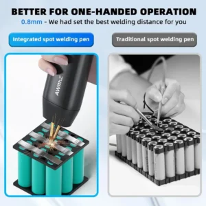 Portable Spot Welder DIY Handheld Spot Welding Machine 11 Gears Adjustable Energy Storage Spot Welding for 18650 Lithium Battery