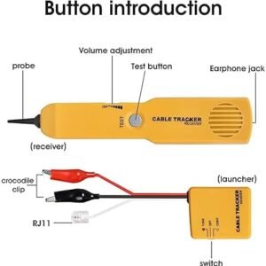 Melfi Wire Tracer Electrical Circuit Tracer Tone Generator and Probe Kit,Circuit Breaker Finder Network Cable Continuity Tester Electric,Automotive Wire Tracker Telephone Line Finder Toner