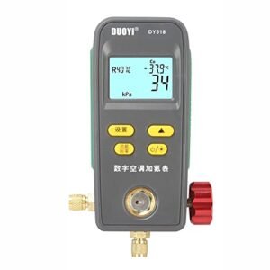 Melfi Digital Manifold Gauge Vacuum Pressure Temperature Leakage Tester oride Meter HVAC System Gauge for Air Conditioner Refrigerator