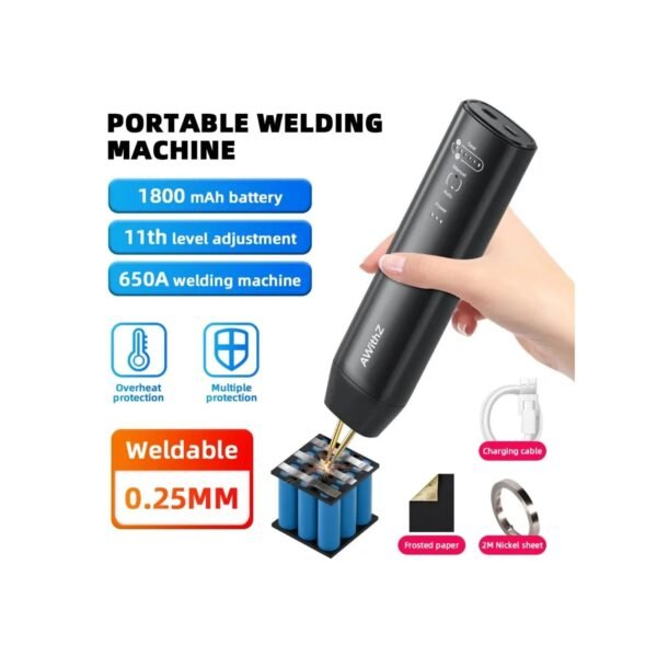 Portable Spot Welder DIY Handheld Spot Welding Machine 11 Gears Adjustable Energy Storage Spot Welding for 18650 Lithium Battery