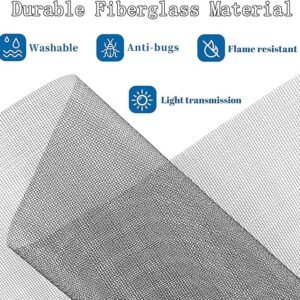 Poaker Custom Fiber Fly Insect Net, Anti Mosquito Bug For Windows Doors And Patio, Premium Pet Screen, Net Barrier, Invisible