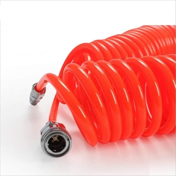 Poaker Pu 10x6.5mm Tube High Pressure Pneumatic Gas Coil Spring 12 Meter For Air Compressors, Pneumatic Systems, Air Tools, And Industrial Applications (TUBE WITH FITTINGS) - Image 3